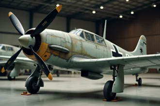 Messerschmitt Bf 109 G restauré exposé dans un musée de l'aviation avec livrée camouflage authentique de la Luftwaffe