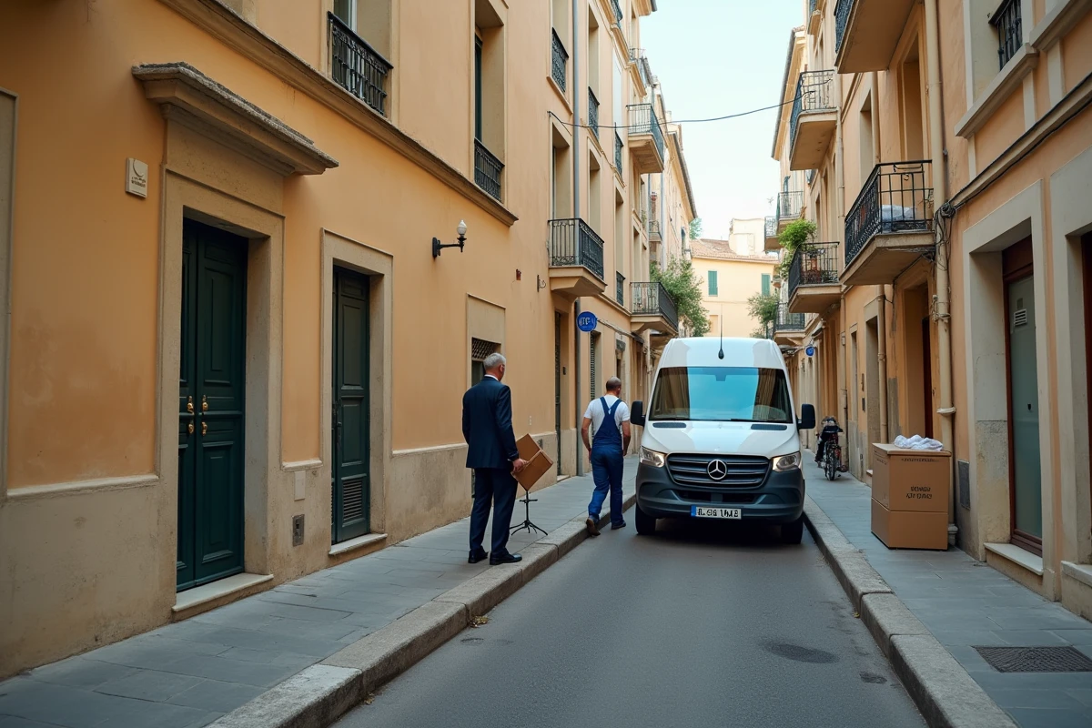 Rue en retrait de la Croisette à Cannes révélant le contraste entre luxe et logement social dégradé