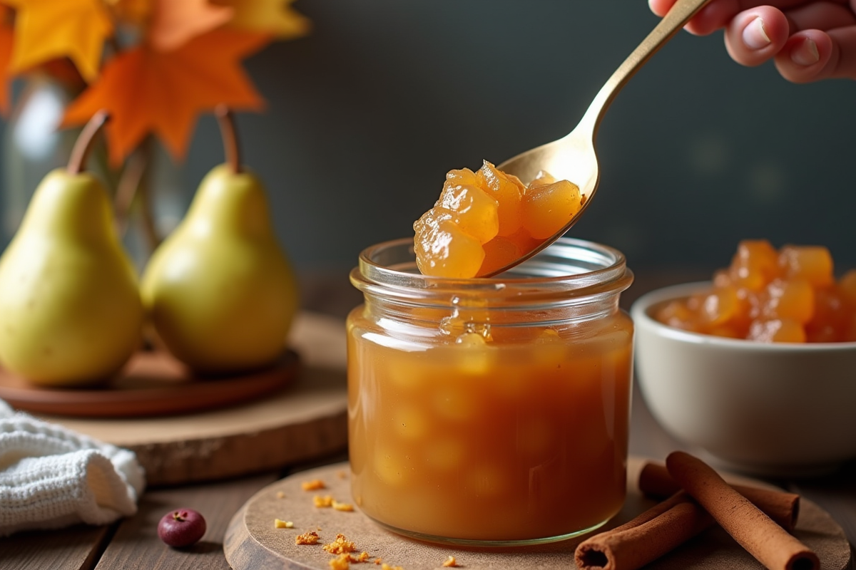 poires compote