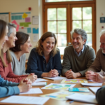 Groupe de personnes discutant lors d'un atelier communautaire