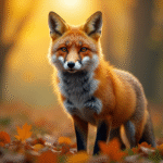 Renard rouge alert dans une forêt ensoleillée
